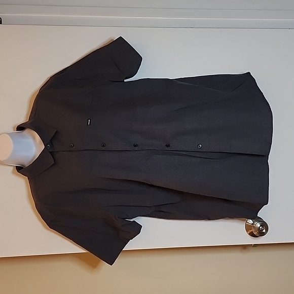 Hurley Button Down Shirt, Dark Gray, Size XL - Picture 1 of 7